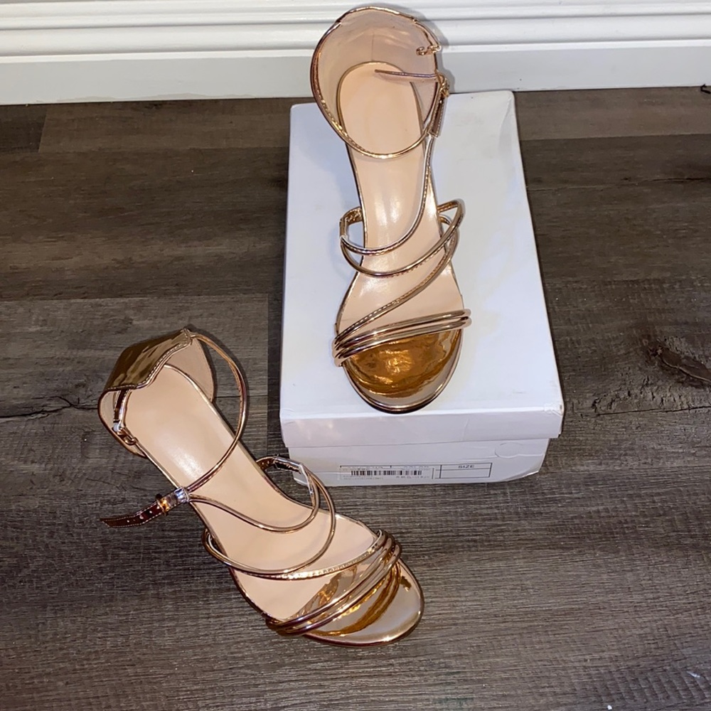 Rose gold heels